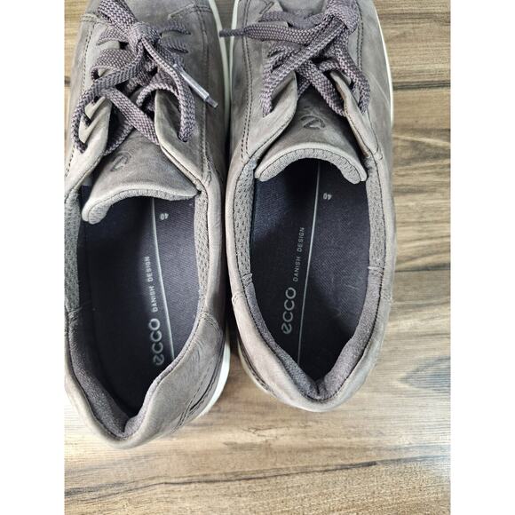 Ecco Danish Design Brown Suede Leather Lace Up Casual Shoes Women's 9 Eu 40 - Picture 10 of 12